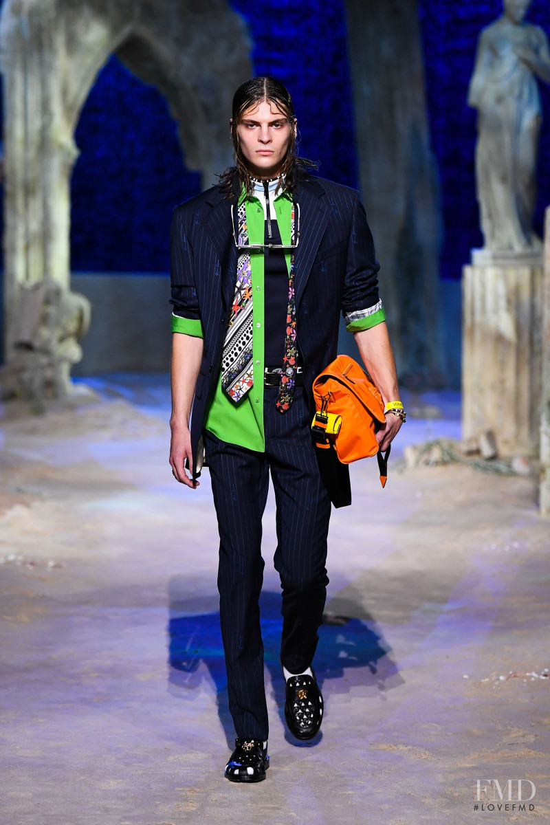 Loris Mascarel featured in  the Versace fashion show for Spring/Summer 2021