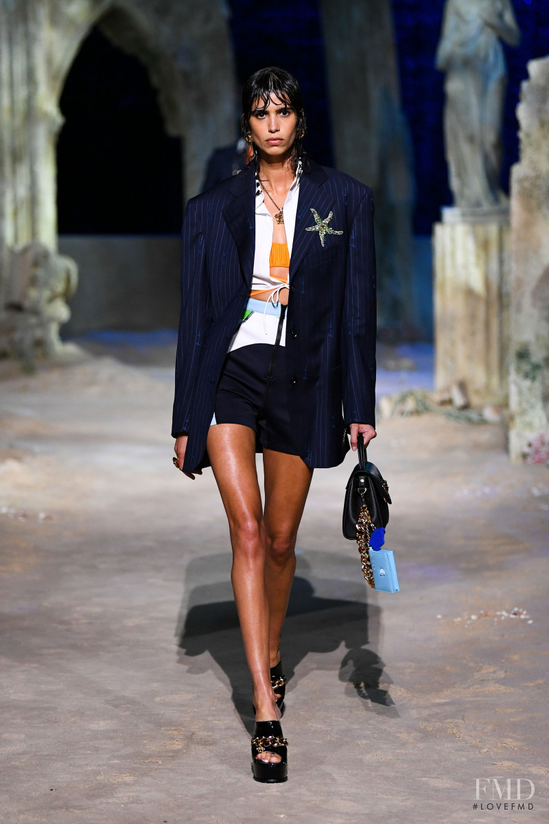 Mica Arganaraz featured in  the Versace fashion show for Spring/Summer 2021