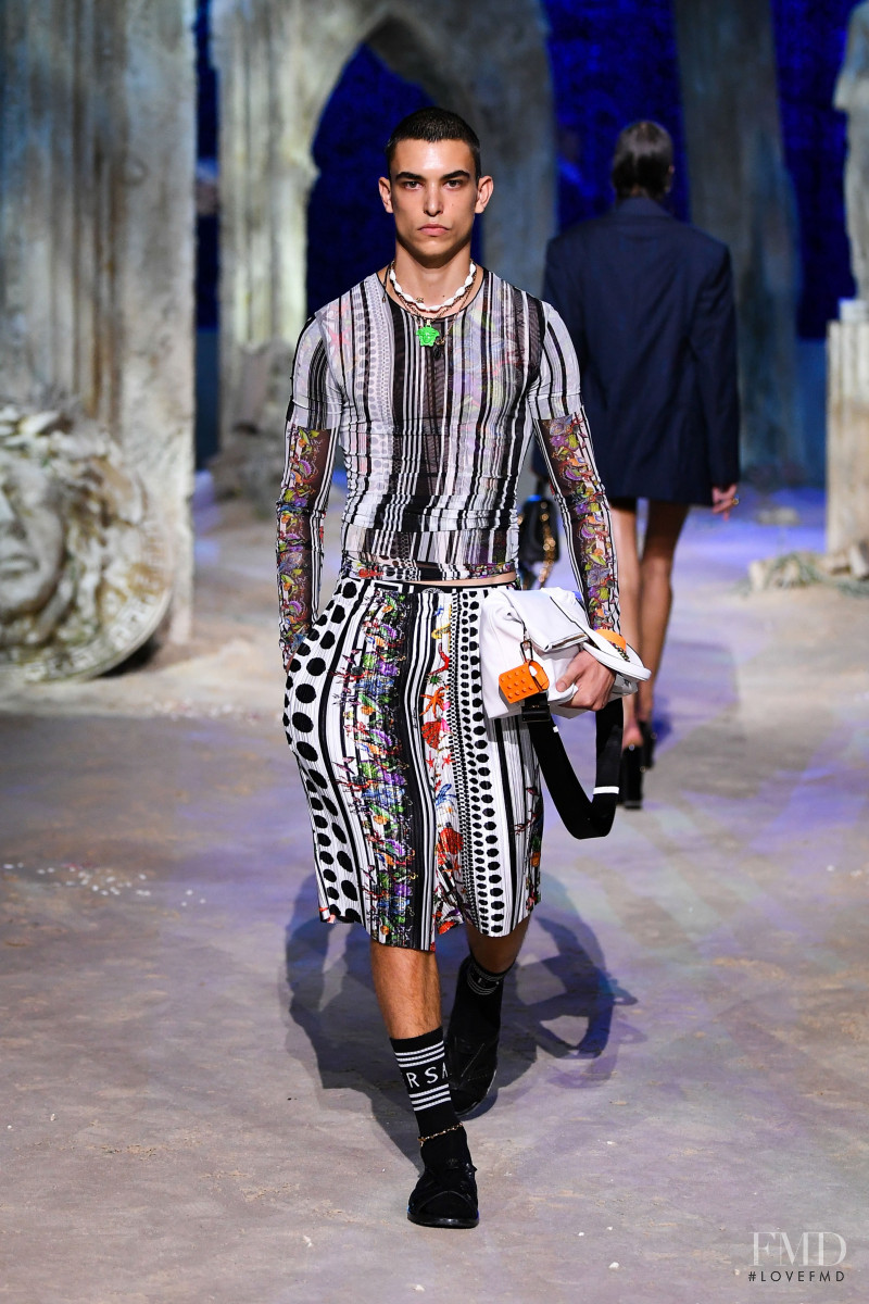 Simone Bricchi featured in  the Versace fashion show for Spring/Summer 2021