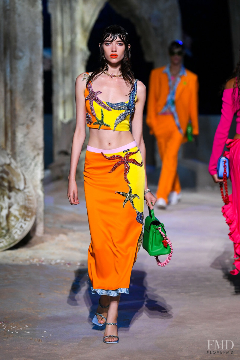 Grace Hartzel featured in  the Versace fashion show for Spring/Summer 2021