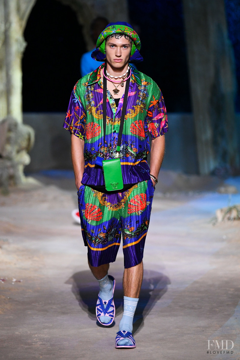 Valentin Humbroich featured in  the Versace fashion show for Spring/Summer 2021
