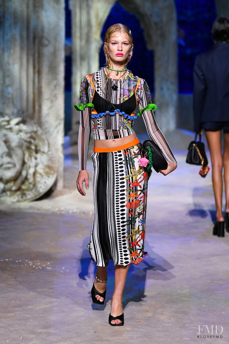Britt Oosten featured in  the Versace fashion show for Spring/Summer 2021