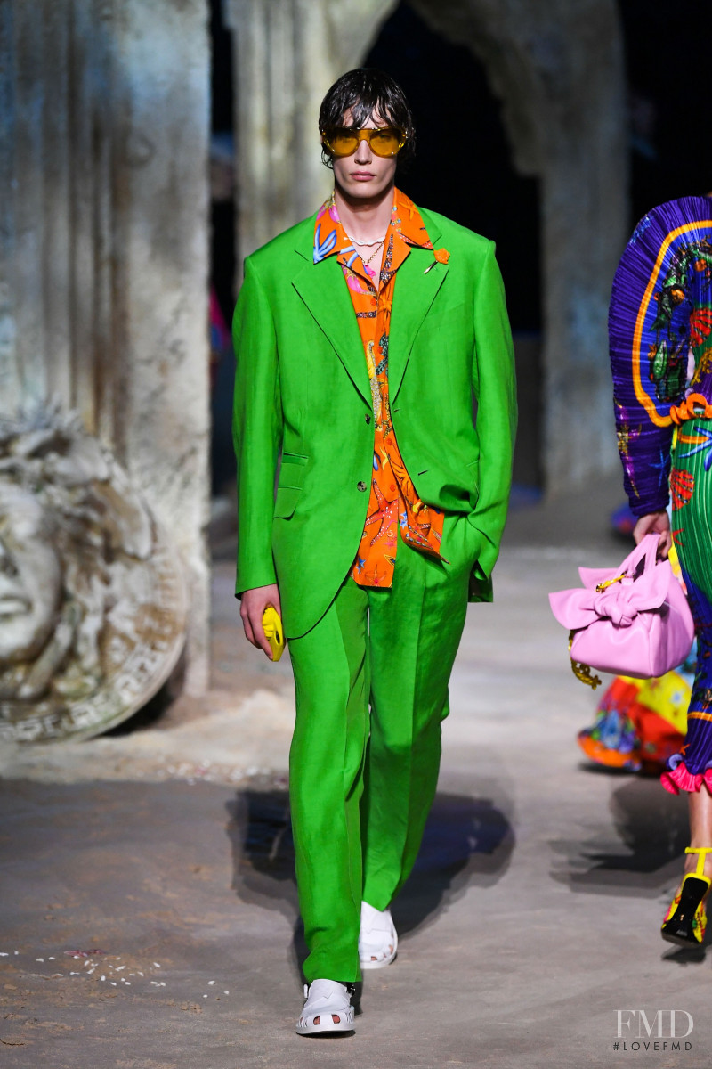 Freek Iven featured in  the Versace fashion show for Spring/Summer 2021