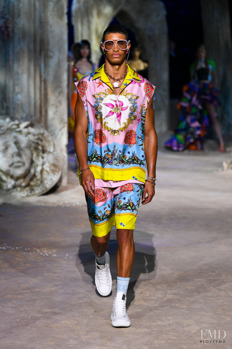 Raphael Balzer featured in  the Versace fashion show for Spring/Summer 2021