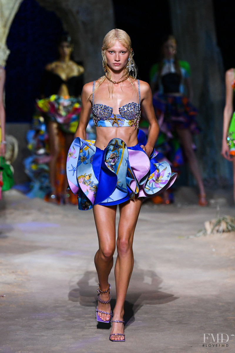 Evelina Lauren featured in  the Versace fashion show for Spring/Summer 2021