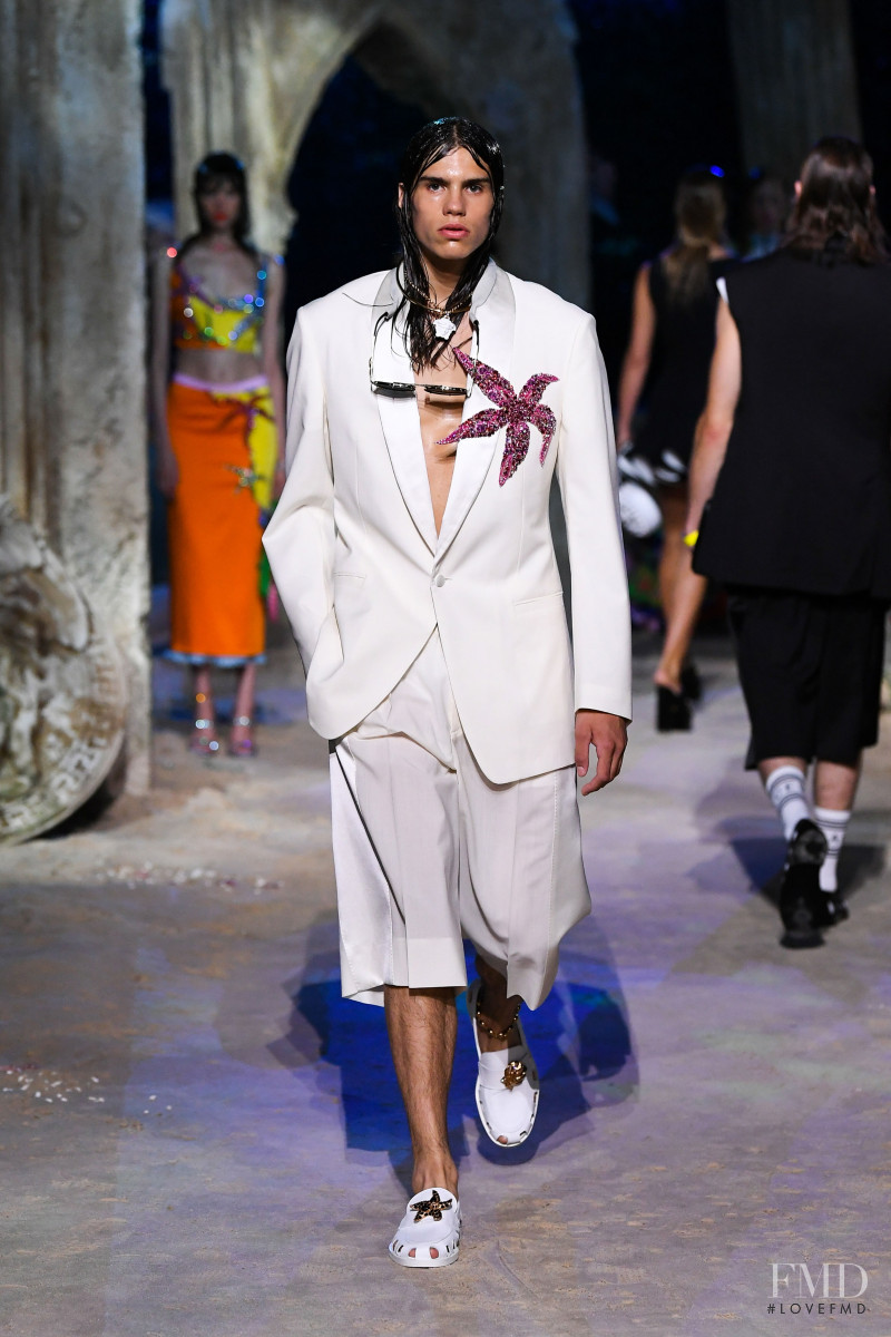 Danilo Stoskovic featured in  the Versace fashion show for Spring/Summer 2021