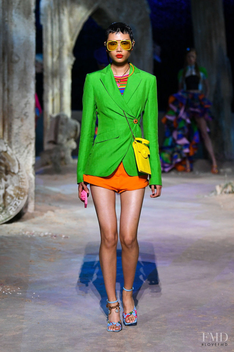 Kayako Higuchi featured in  the Versace fashion show for Spring/Summer 2021