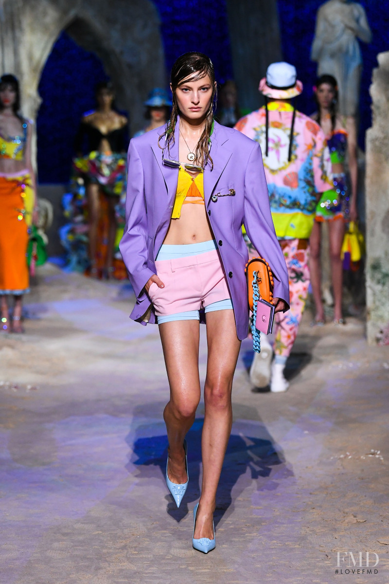 Felice Noordhoff featured in  the Versace fashion show for Spring/Summer 2021
