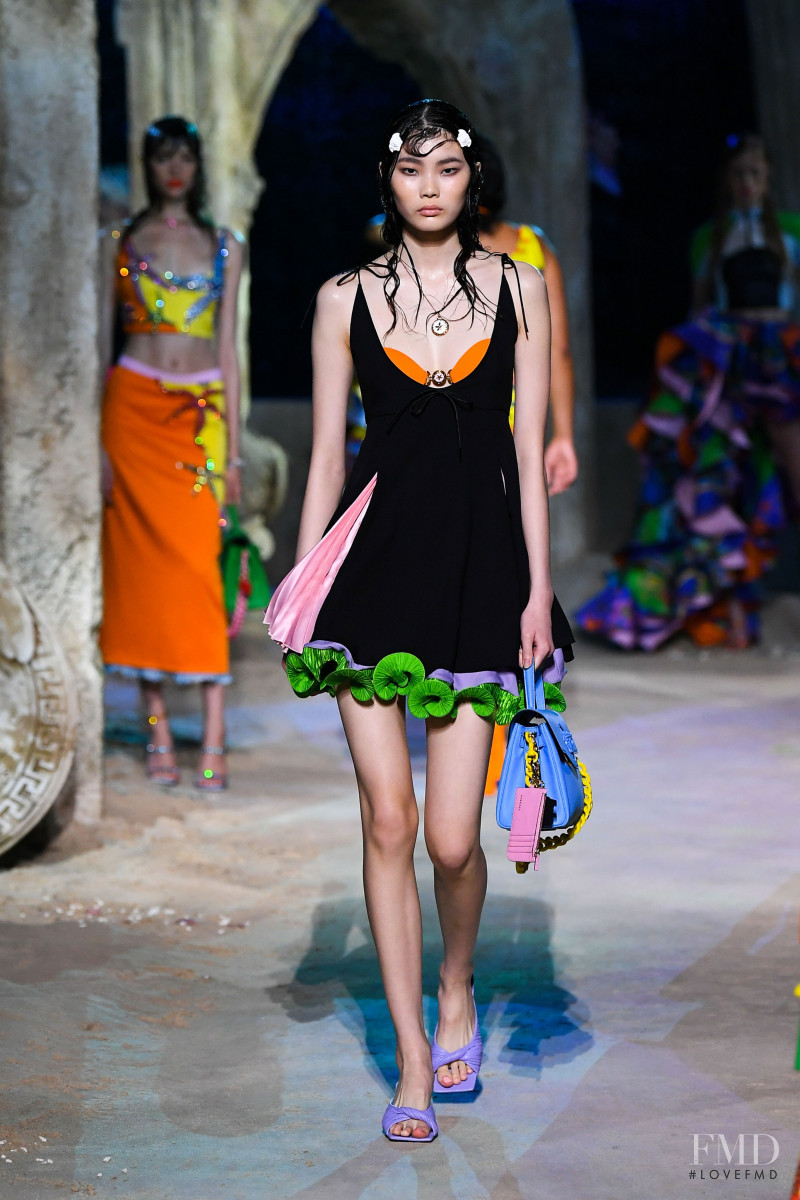 Sherry Shi featured in  the Versace fashion show for Spring/Summer 2021