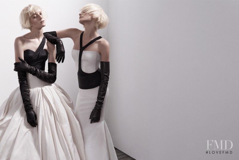 Dorothea Barth Jorgensen featured in  the Vera Wang advertisement for Spring/Summer 2014