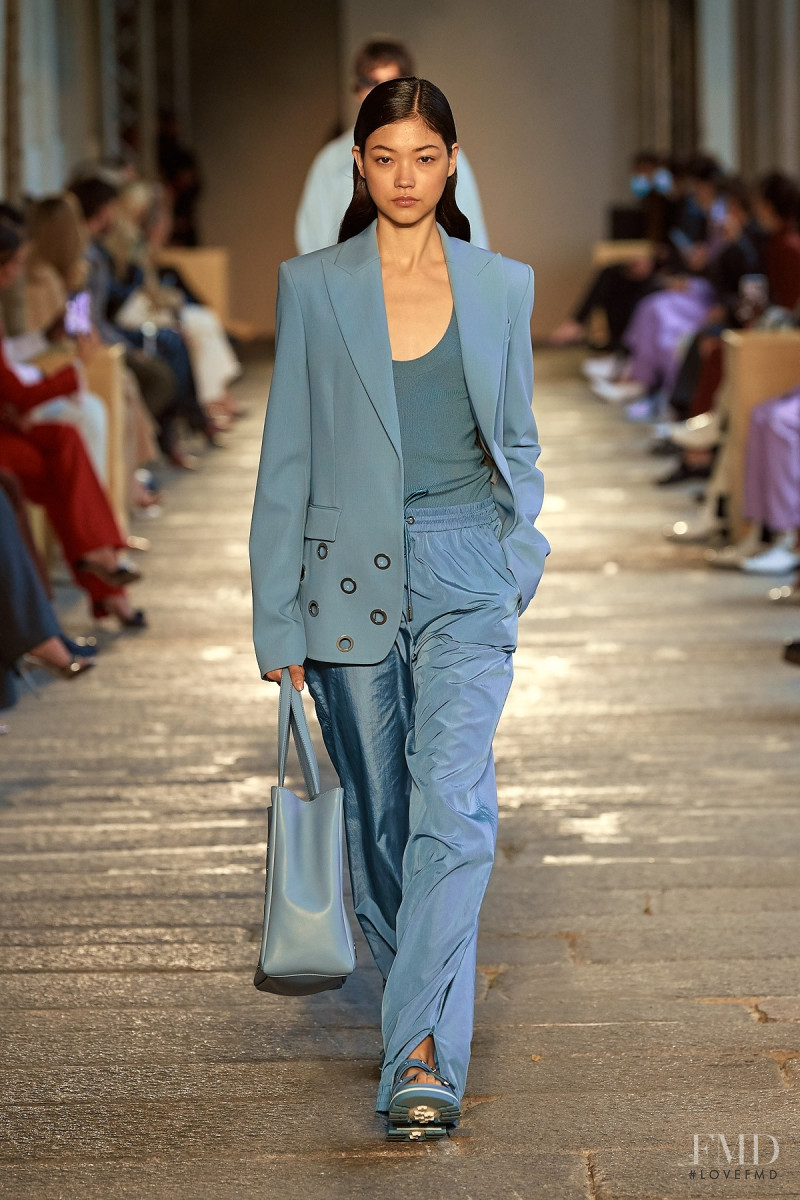 Mika Schneider featured in  the Boss by Hugo Boss fashion show for Spring/Summer 2021