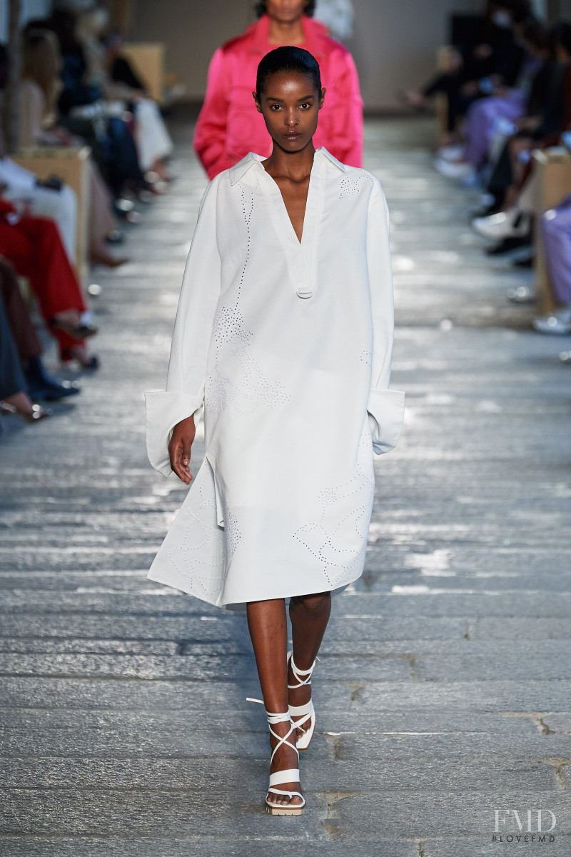 Malika Louback featured in  the Boss by Hugo Boss fashion show for Spring/Summer 2021