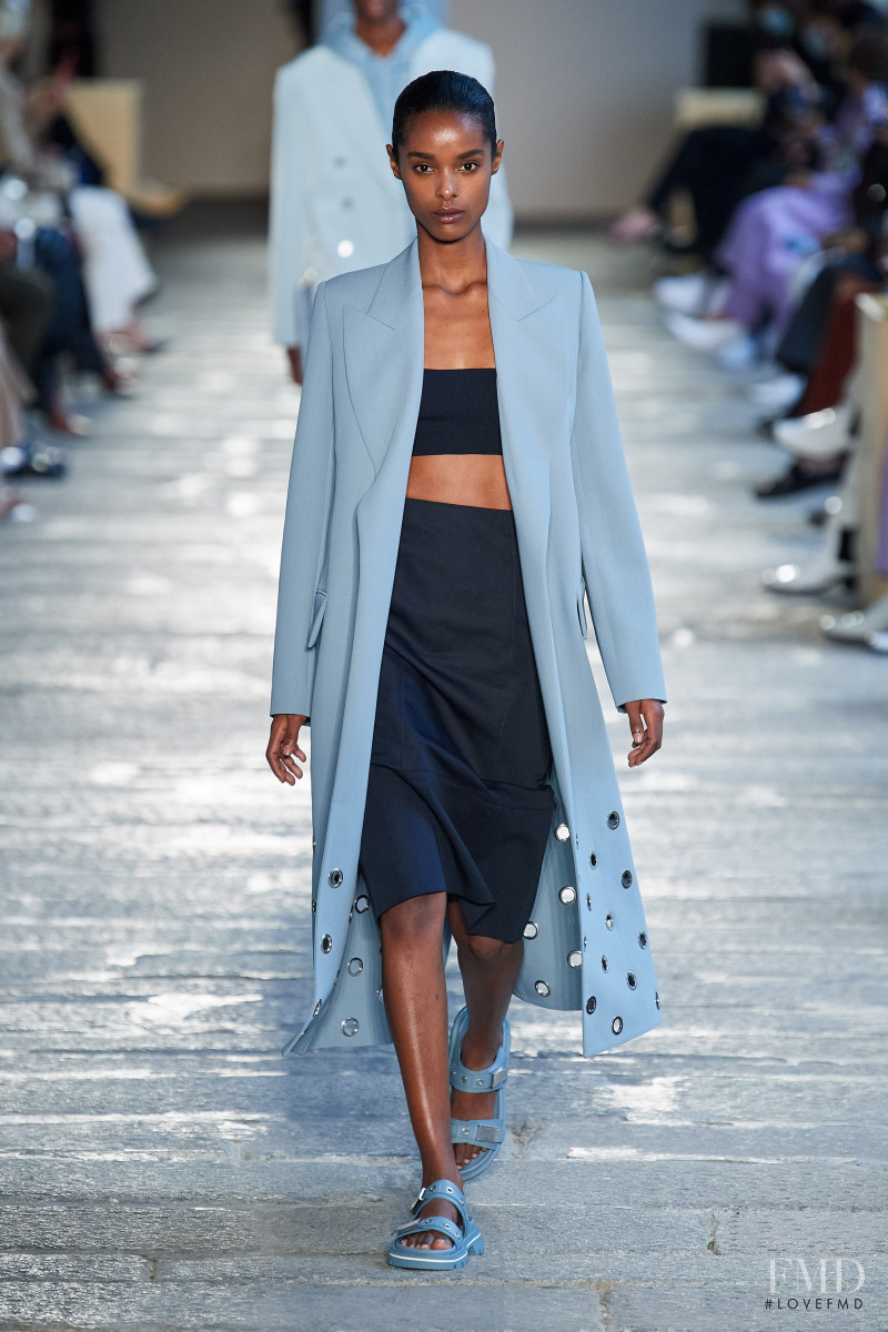 Malika Louback featured in  the Boss by Hugo Boss fashion show for Spring/Summer 2021