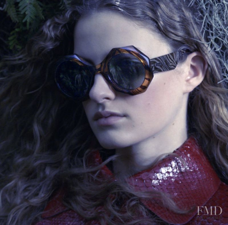 Felice Noordhoff featured in  the Roberto Cavalli Eyewear advertisement for Autumn/Winter 2018