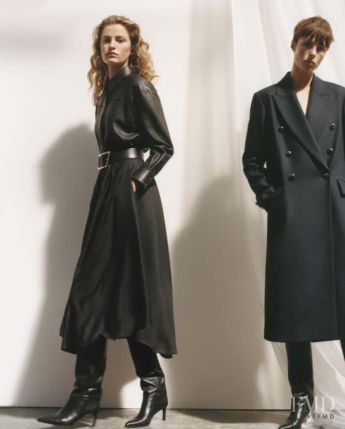 Edie Campbell featured in  the Massimo Dutti The Movement Study lookbook for Autumn/Winter 2020