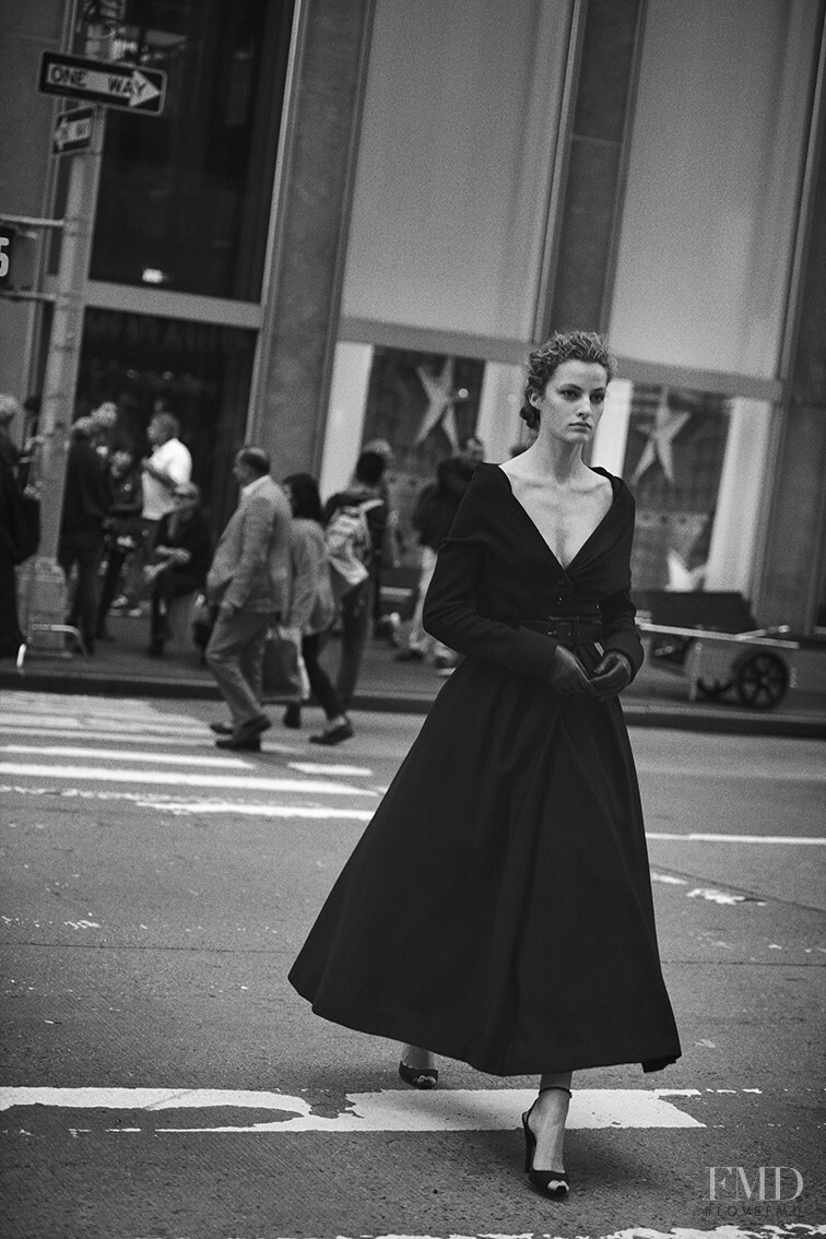 Felice Noordhoff featured in  the Christian Dior Haute Couture Haute Couture Meets Times Square advertisement for Autumn/Winter 2020