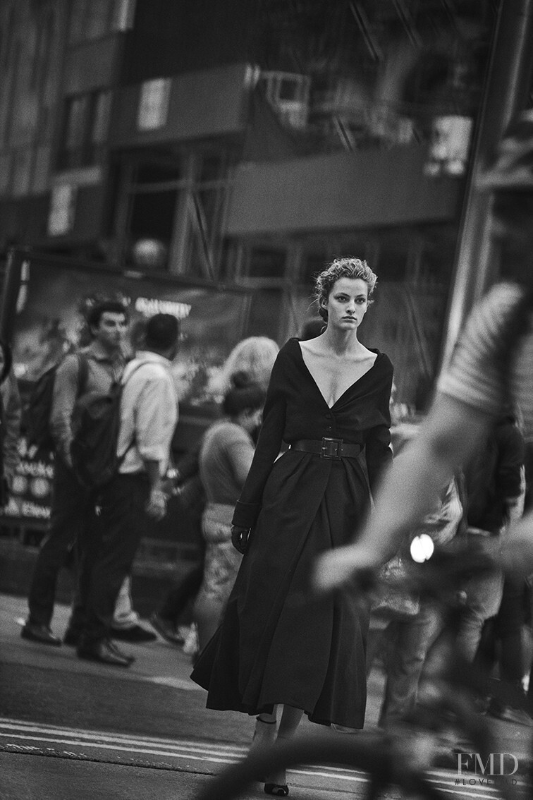 Felice Noordhoff featured in  the Christian Dior Haute Couture Haute Couture Meets Times Square advertisement for Autumn/Winter 2020