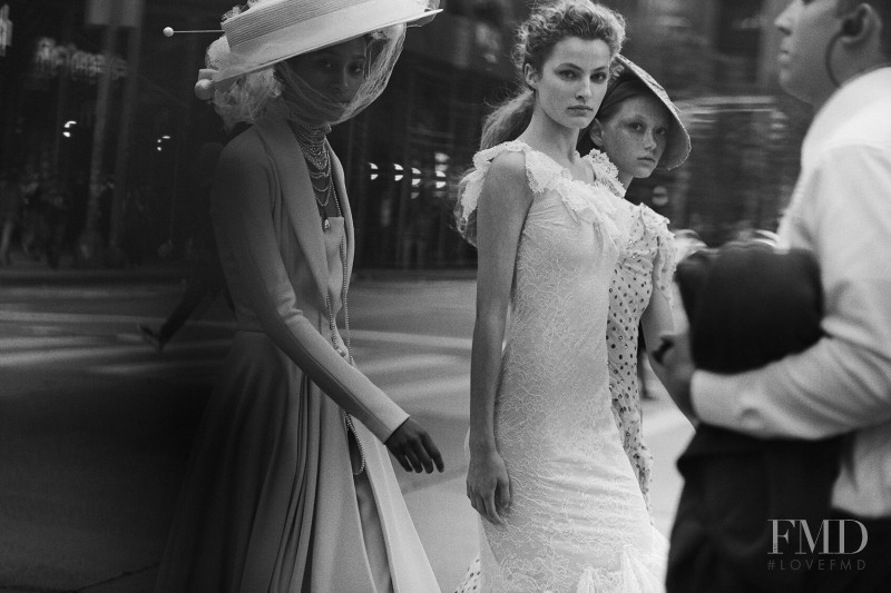 Felice Noordhoff featured in  the Christian Dior Haute Couture Haute Couture Meets Times Square advertisement for Autumn/Winter 2020