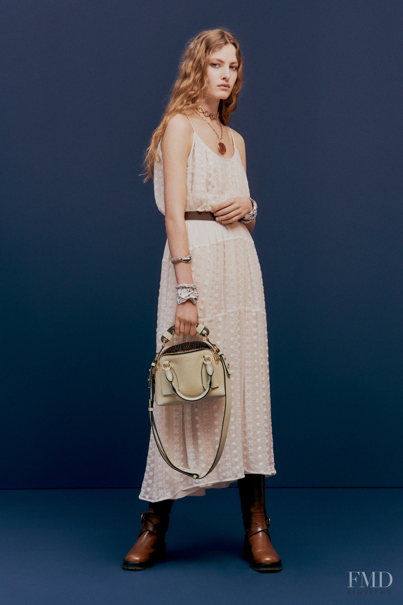 Felice Noordhoff featured in  the Chloe lookbook for Pre-Fall 2020