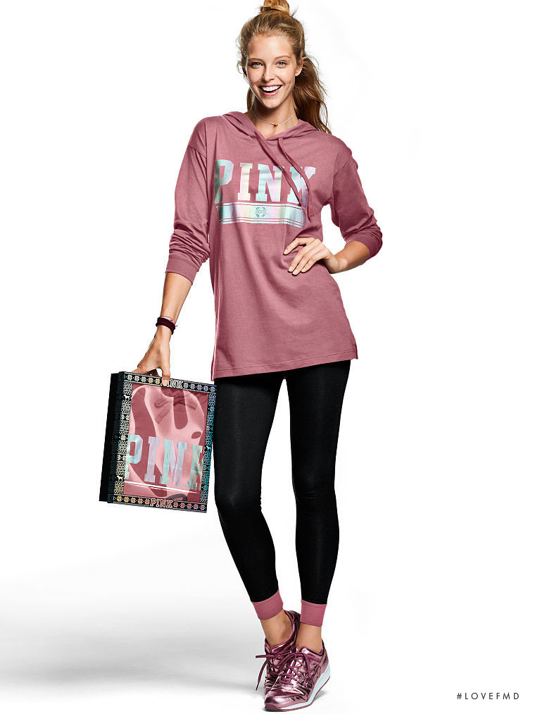 Abby Champion featured in  the Victoria\'s Secret PINK catalogue for Autumn/Winter 2016