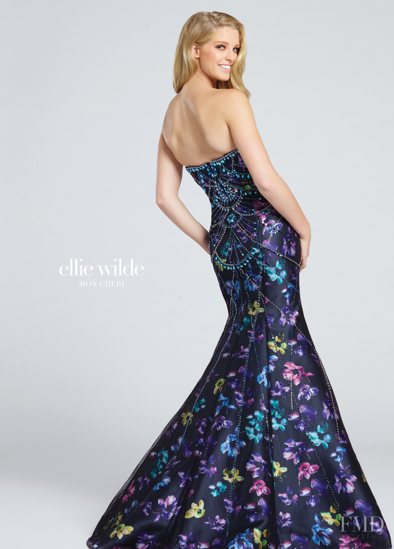 Abby Champion featured in  the Mon Cheri Bridal x Ellie Wilde catalogue for Spring/Summer 2017