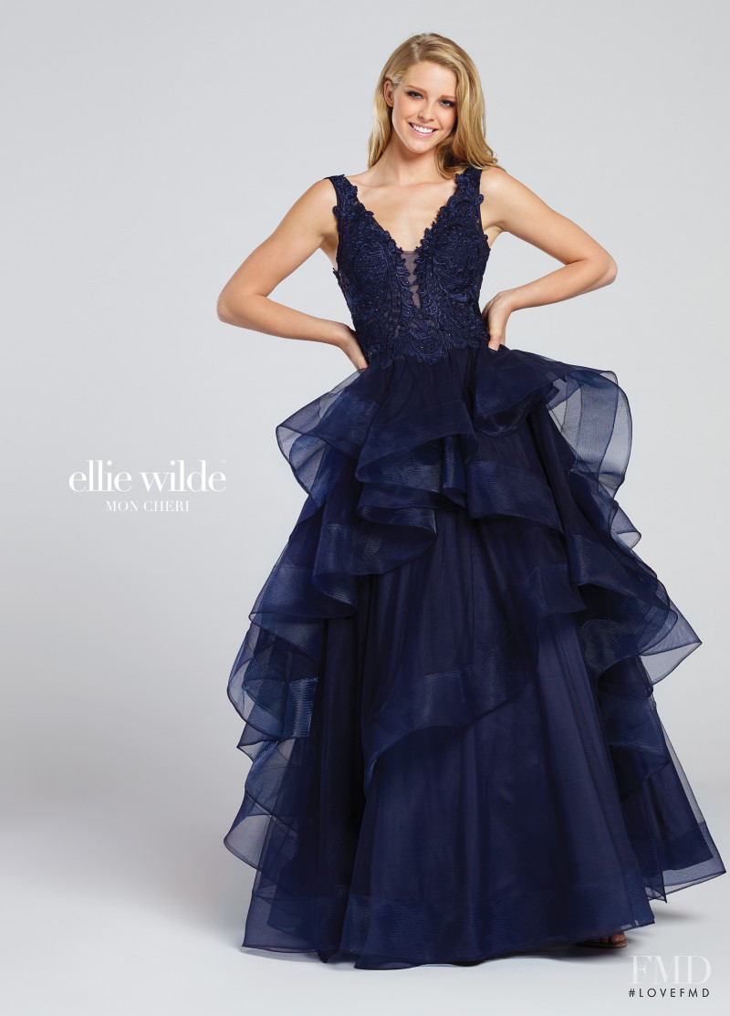 Abby Champion featured in  the Mon Cheri Bridal x Ellie Wilde catalogue for Spring/Summer 2017