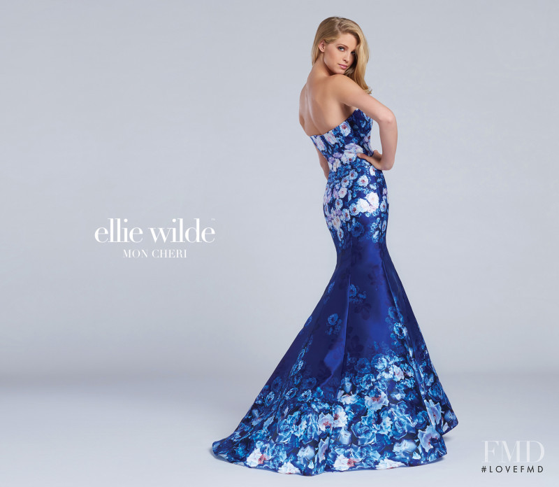 Abby Champion featured in  the Mon Cheri Bridal x Ellie Wilde catalogue for Spring/Summer 2017