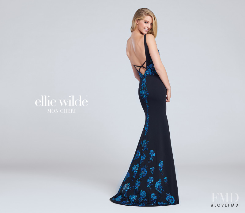 Abby Champion featured in  the Mon Cheri Bridal x Ellie Wilde catalogue for Spring/Summer 2017