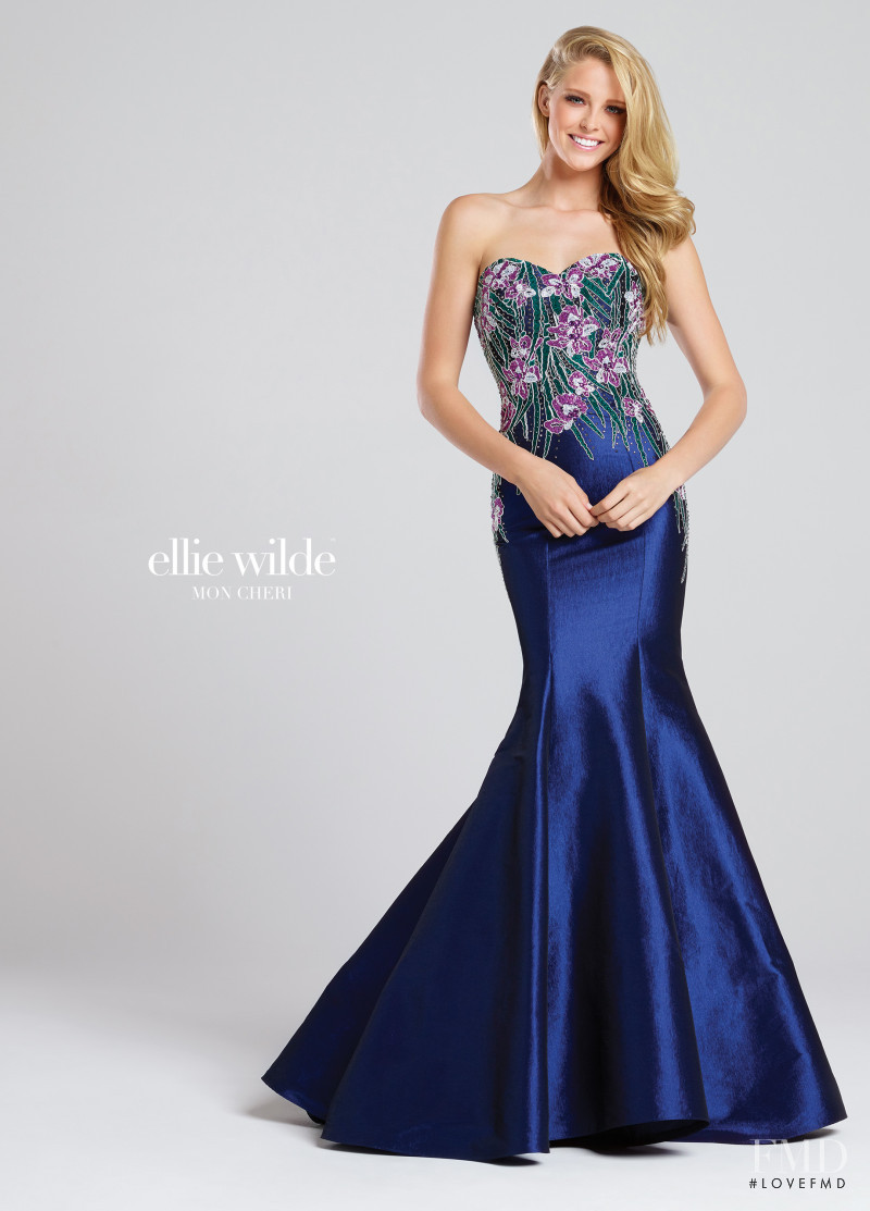 Abby Champion featured in  the Mon Cheri Bridal x Ellie Wilde catalogue for Spring/Summer 2017