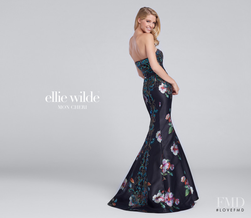 Abby Champion featured in  the Mon Cheri Bridal x Ellie Wilde catalogue for Spring/Summer 2017