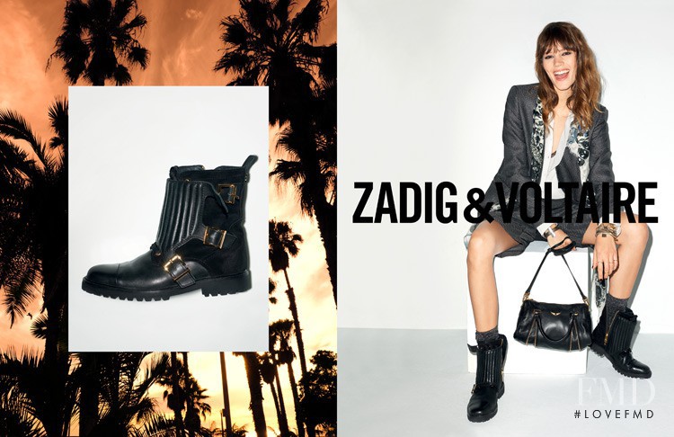 Freja Beha Erichsen featured in  the Zadig & Voltaire advertisement for Spring/Summer 2014