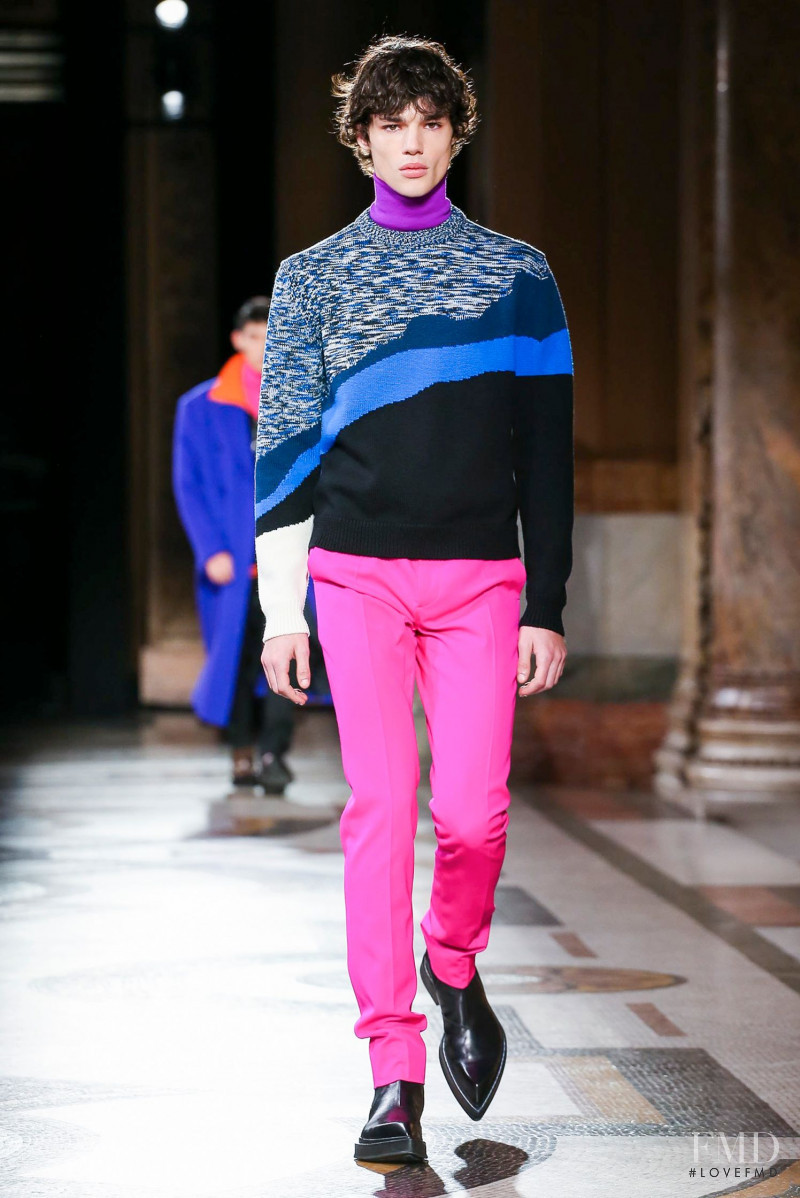 Fernando Lindez featured in  the Berluti fashion show for Autumn/Winter 2020