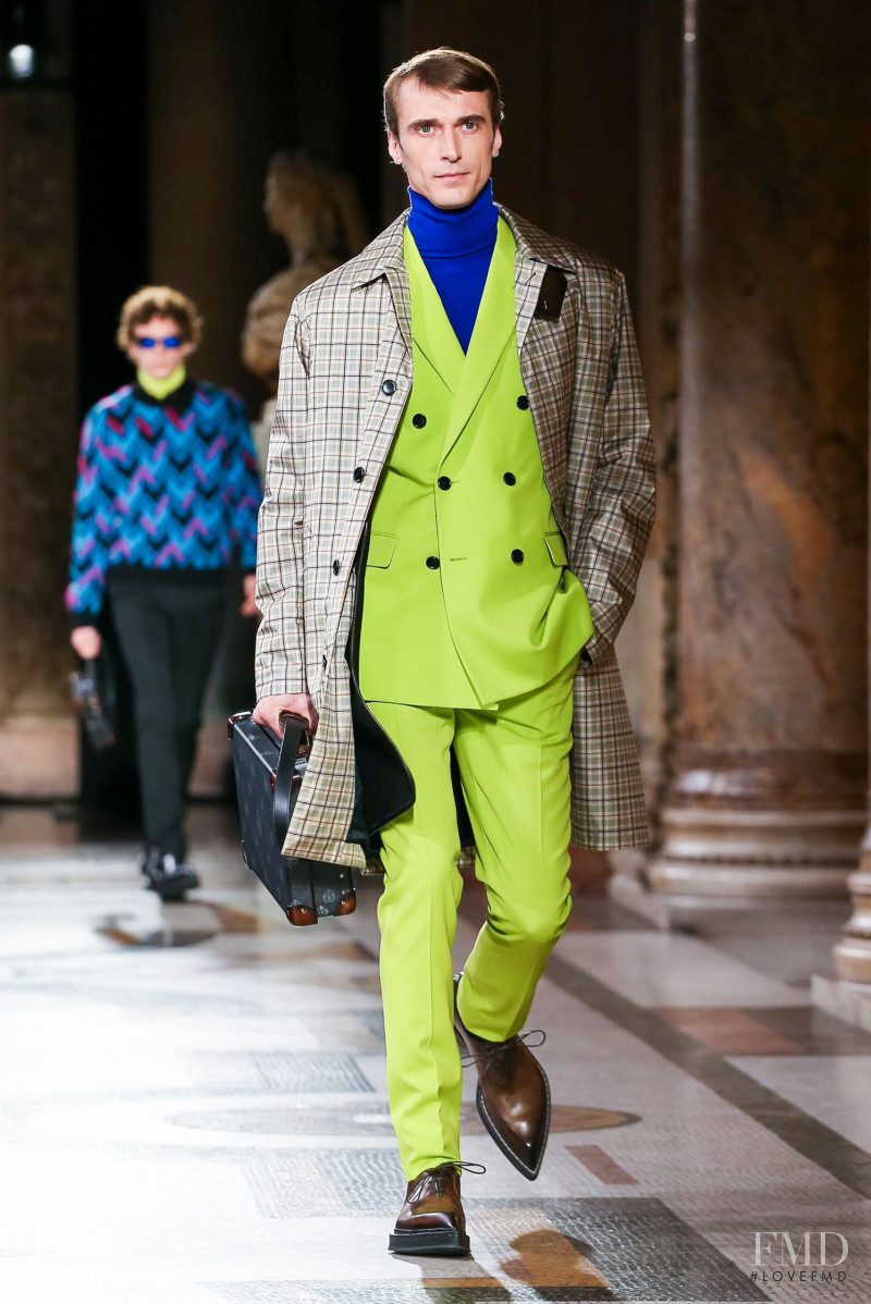 Clement Chabernaud featured in  the Berluti fashion show for Autumn/Winter 2020