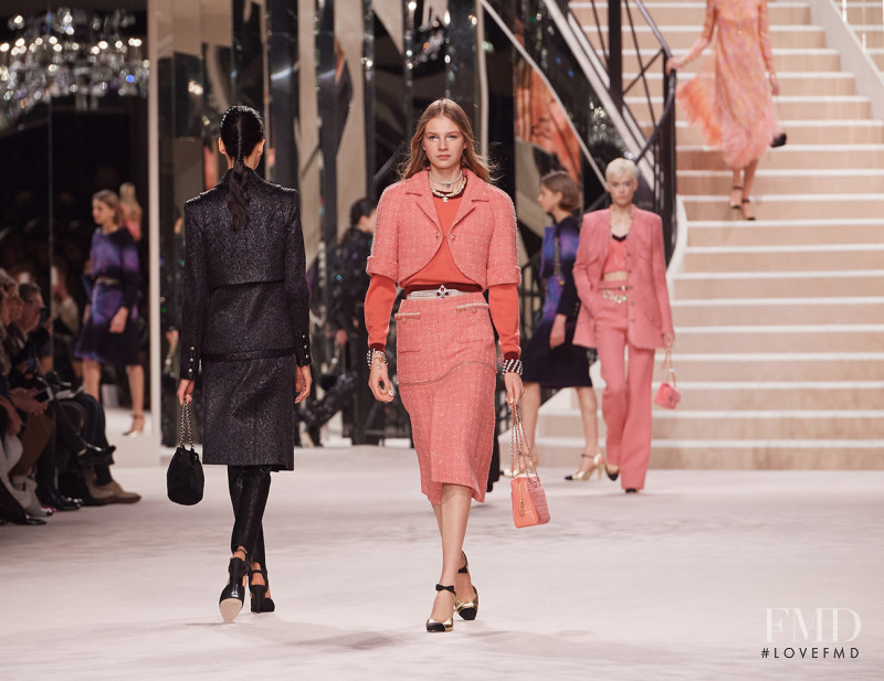 Deirdre Firinne featured in  the Chanel Metiers D\'Art fashion show for Autumn/Winter 2019