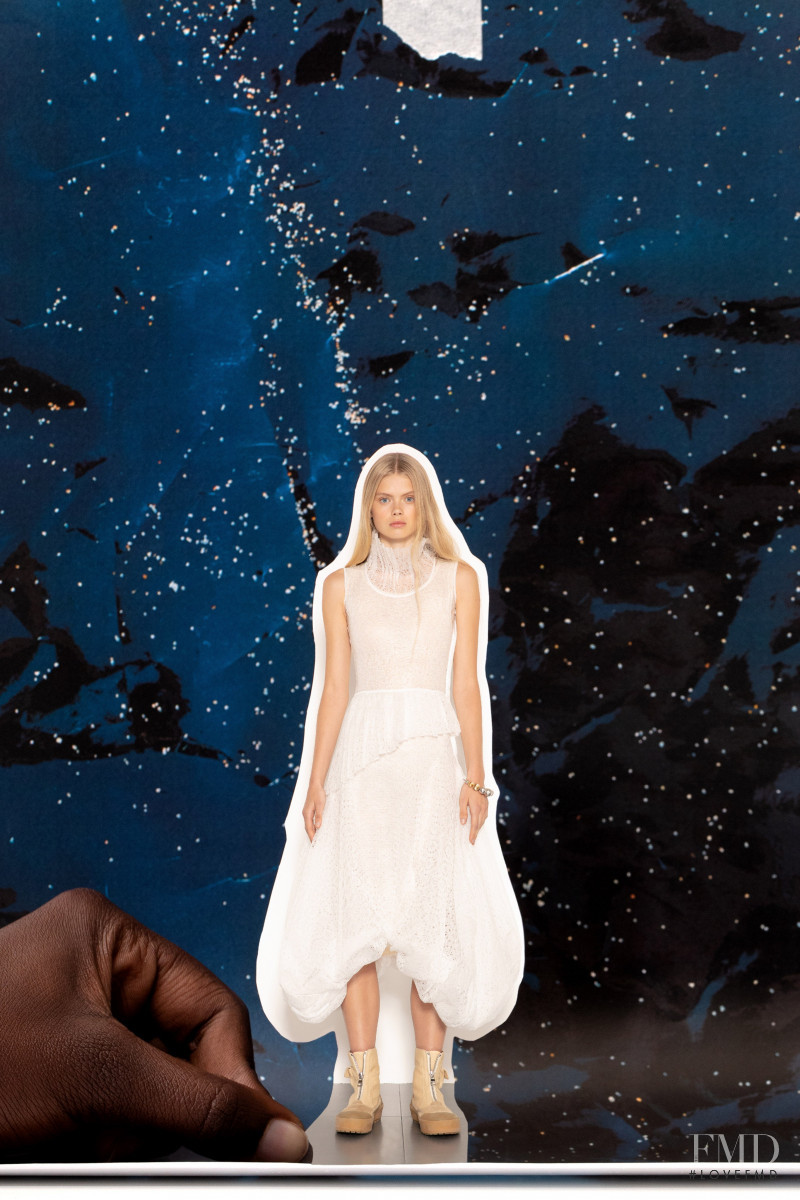 Evie Harris featured in  the J.W. Anderson lookbook for Spring/Summer 2021