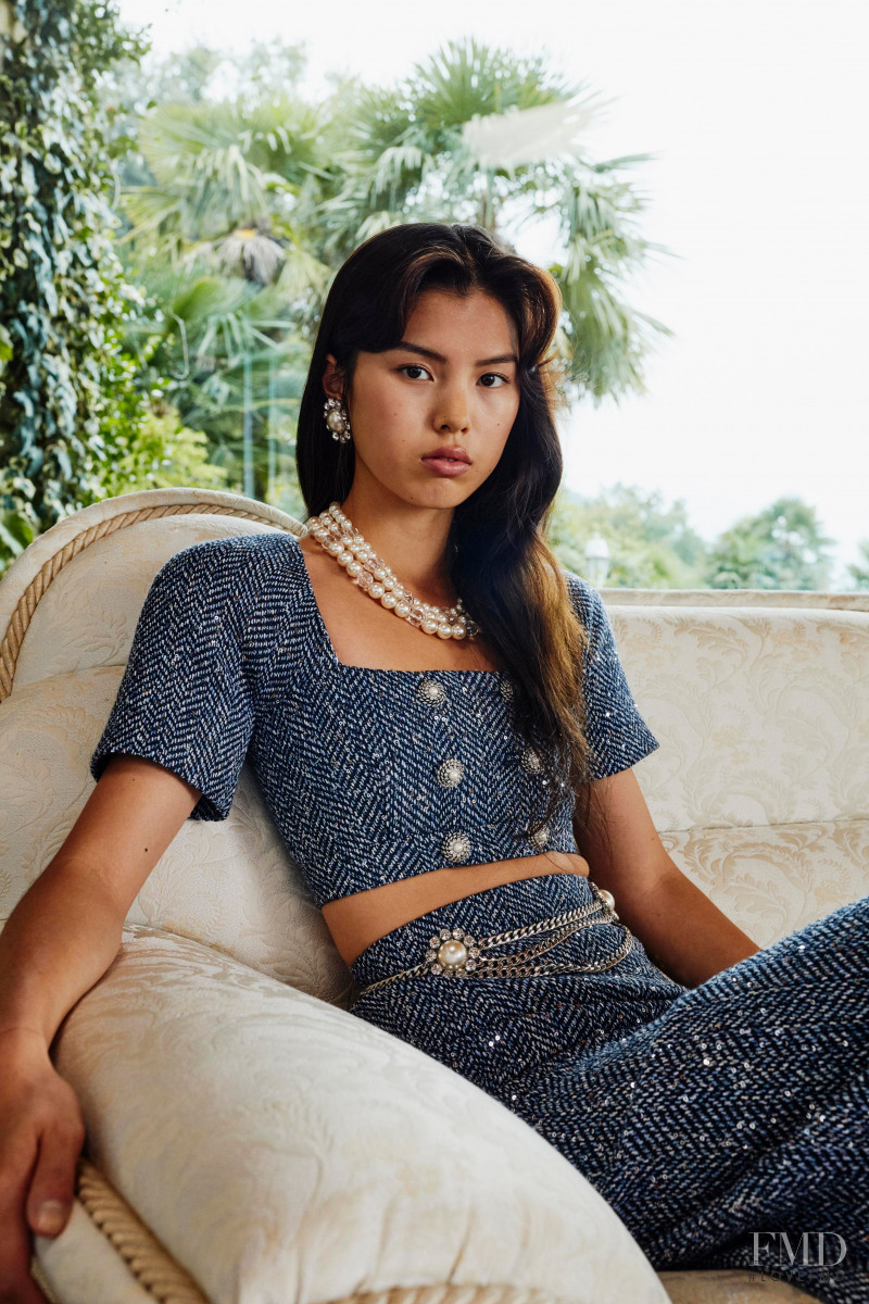Maggie Yu featured in  the Alessandra Rich lookbook for Spring/Summer 2021