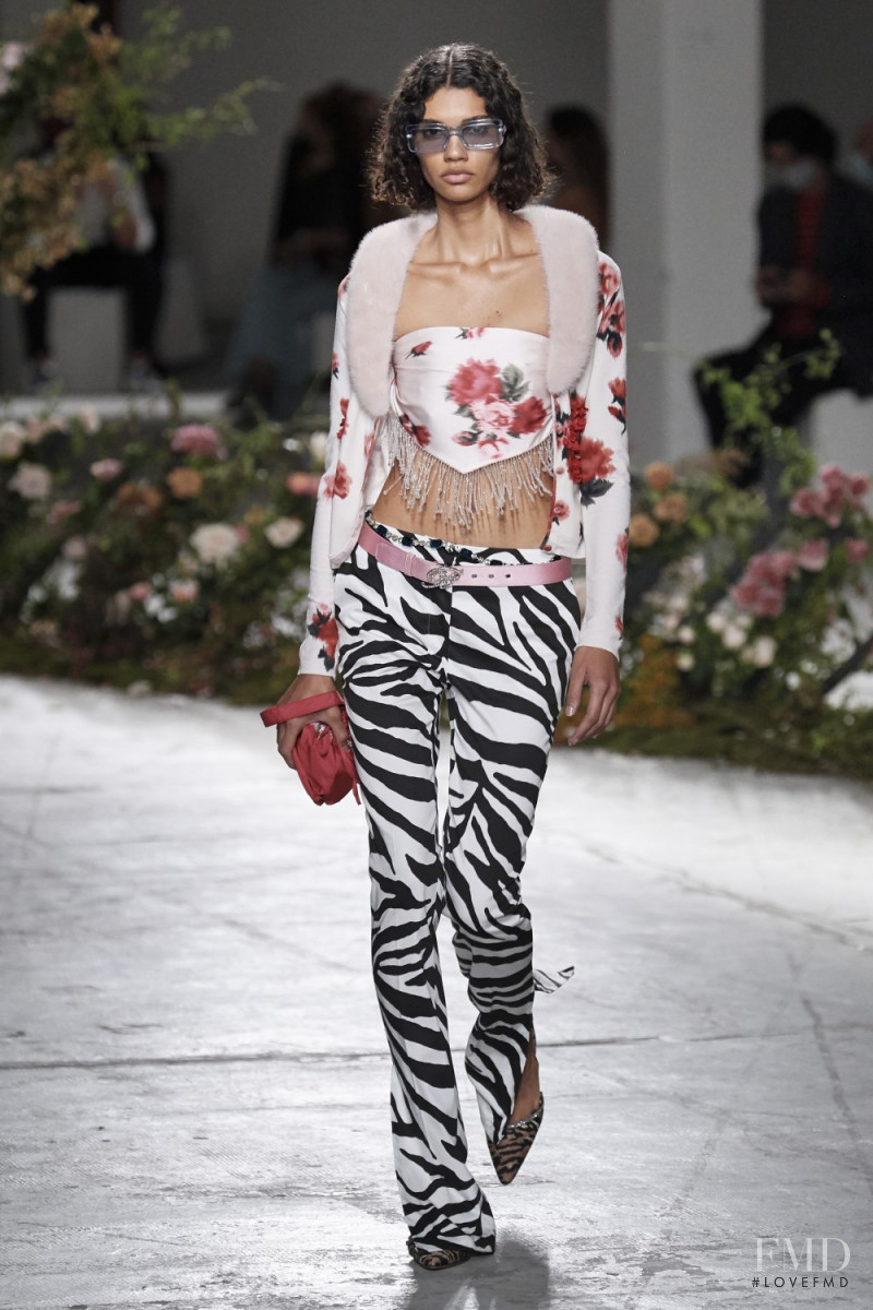 Barbara Valente featured in  the Blumarine fashion show for Spring/Summer 2021