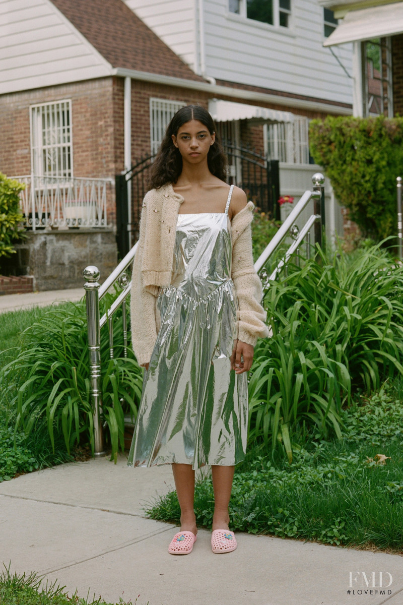 Rocio Marconi featured in  the Sandy Liang lookbook for Resort 2020