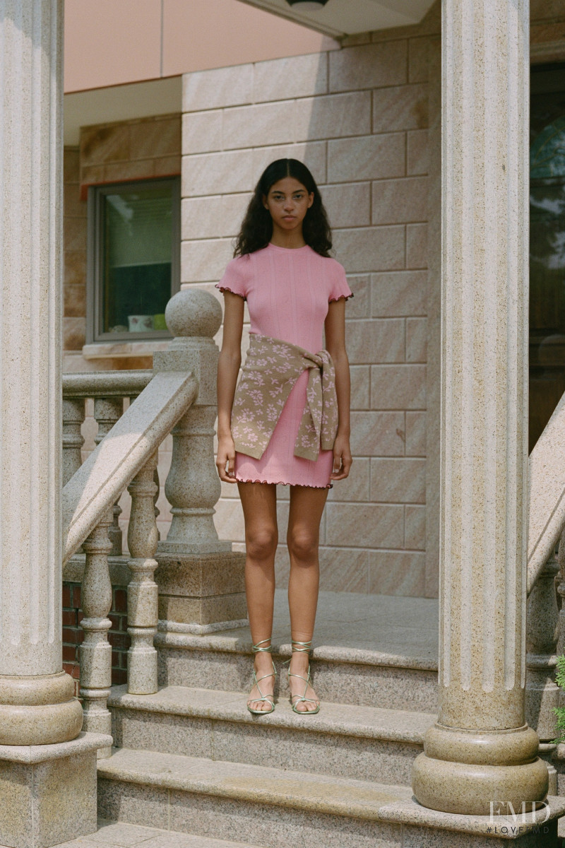 Rocio Marconi featured in  the Sandy Liang lookbook for Resort 2020