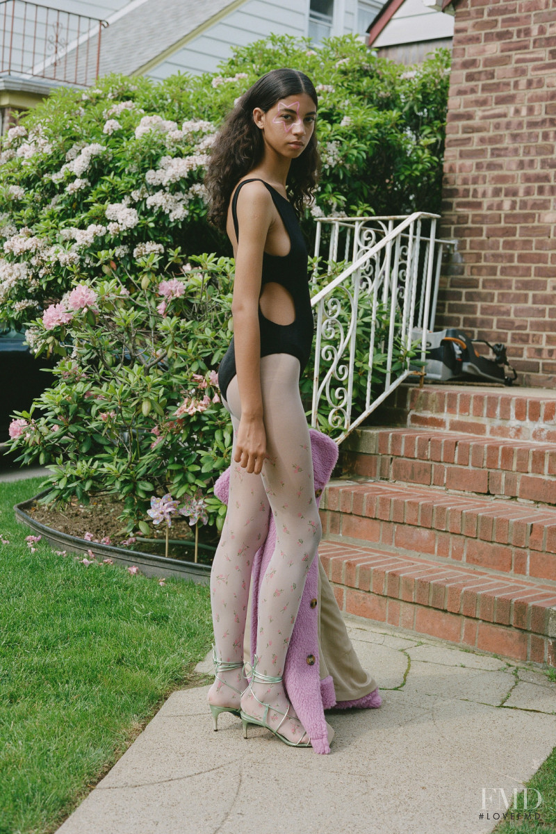 Rocio Marconi featured in  the Sandy Liang lookbook for Resort 2020