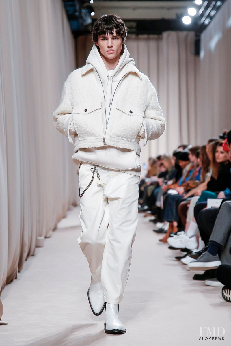 Fernando Lindez featured in  the AMI Alexandre Mattiussi fashion show for Autumn/Winter 2019