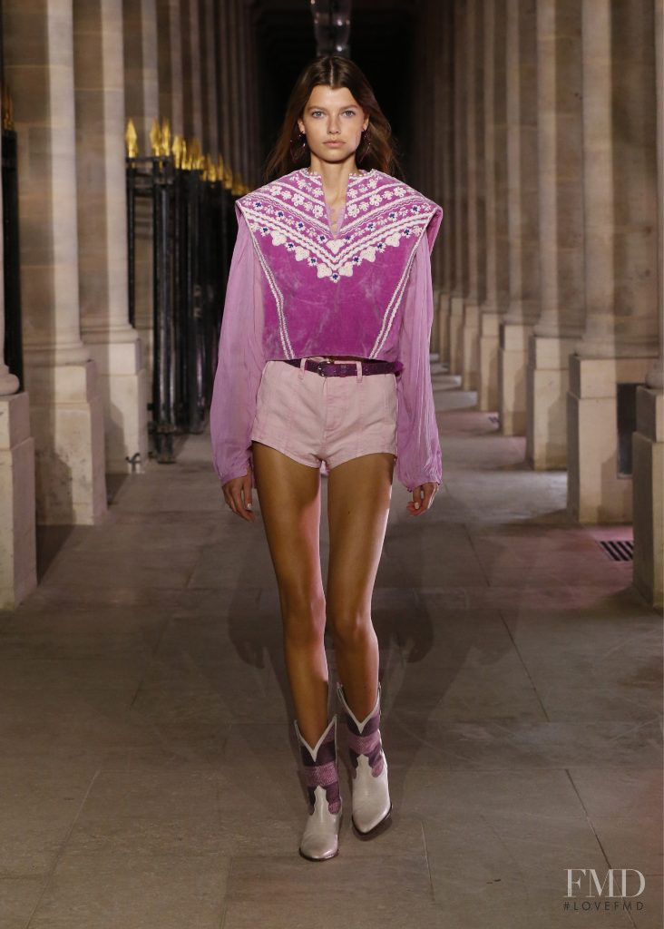 Mathilde Henning featured in  the Isabel Marant fashion show for Spring/Summer 2021