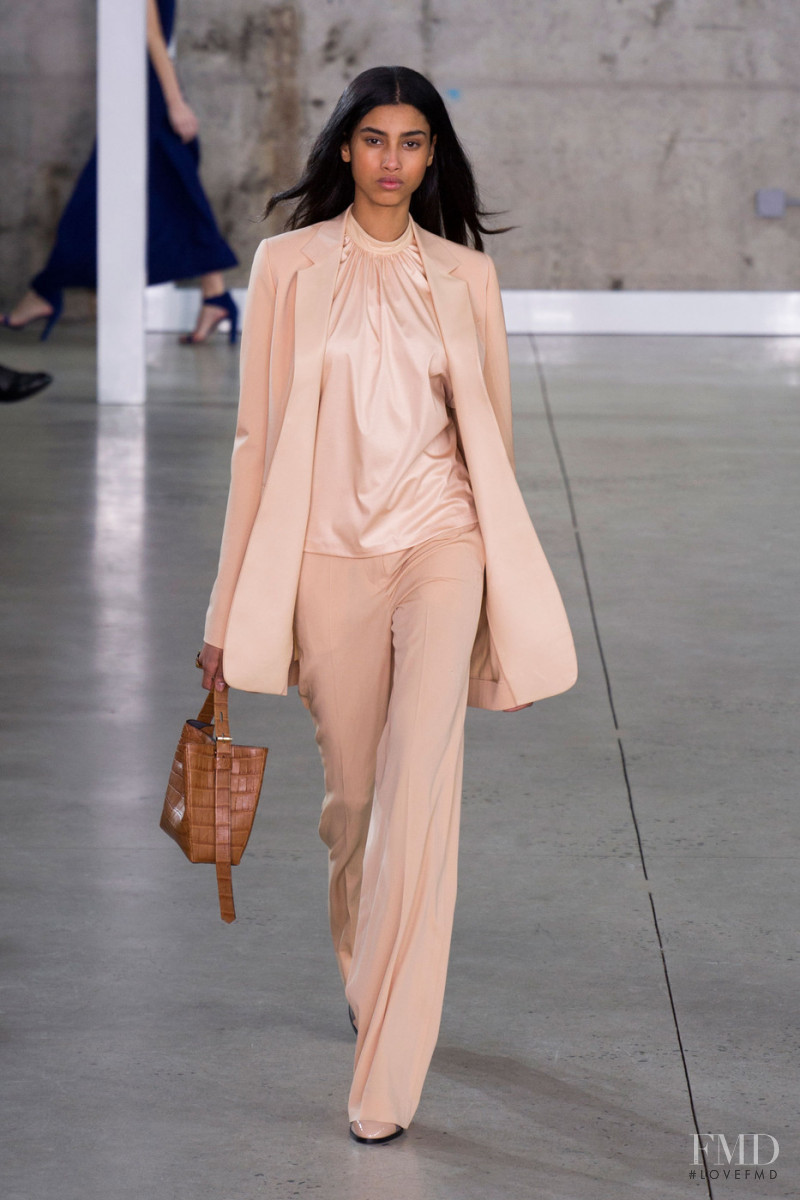 Imaan Hammam featured in  the Reed Krakoff fashion show for Autumn/Winter 2014