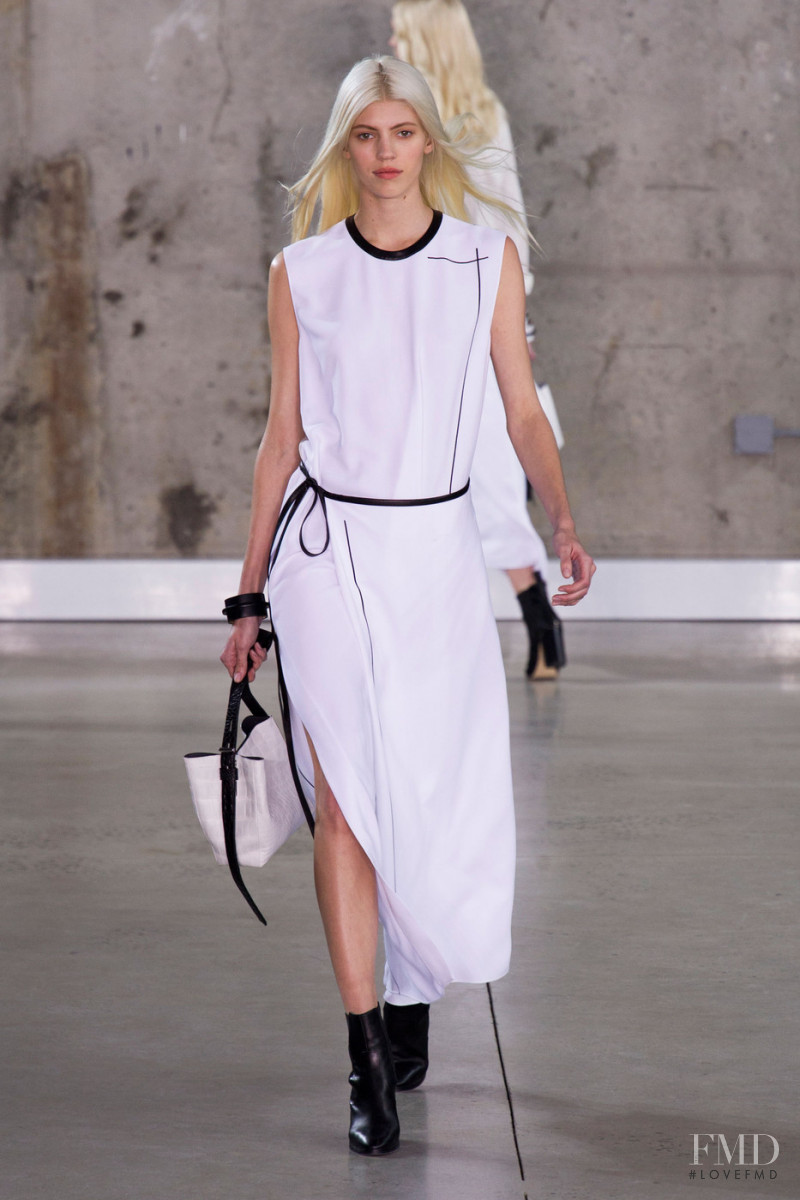 Devon Windsor featured in  the Reed Krakoff fashion show for Autumn/Winter 2014