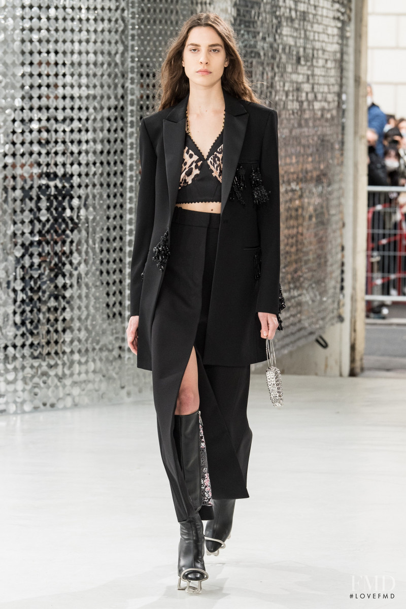 Denise Ascuet featured in  the Paco Rabanne fashion show for Spring/Summer 2021