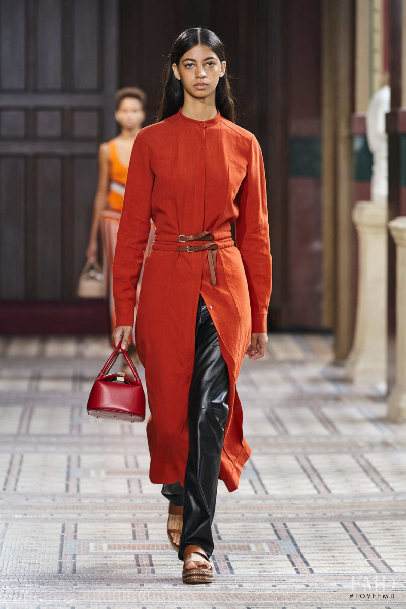 Rocio Marconi featured in  the Gabriela Hearst fashion show for Spring/Summer 2021