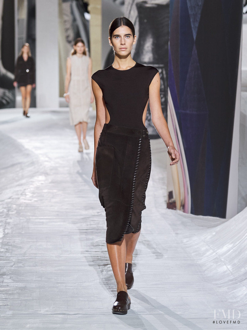 Andrea Chapuis featured in  the Hermès fashion show for Spring/Summer 2021