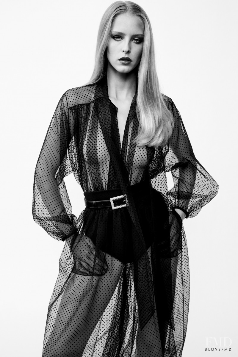Abby Champion featured in  the Alexandre Vauthier lookbook for Spring/Summer 2021
