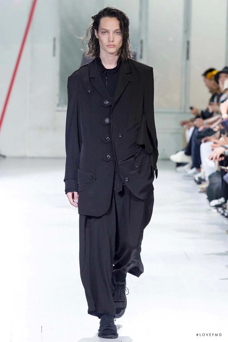 Reilly Patton featured in  the Yohji Yamamoto fashion show for Spring/Summer 2020