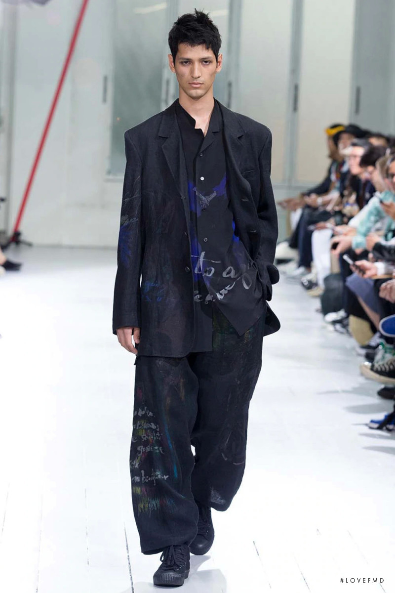 Yuya Otsuka featured in  the Yohji Yamamoto fashion show for Spring/Summer 2020